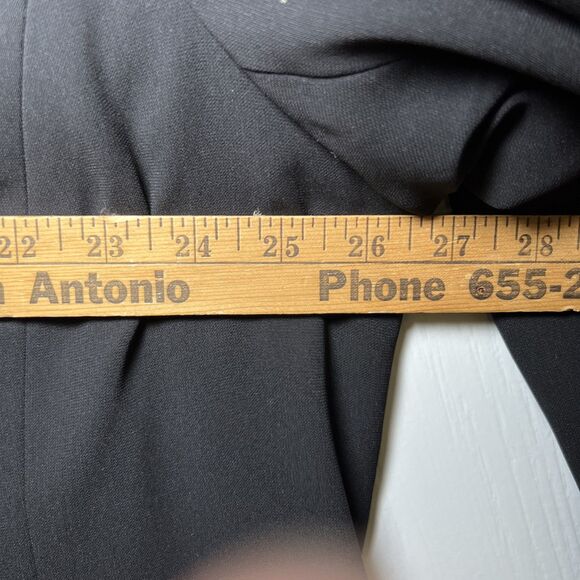 Talbots Woman Two Button Blazer Jacket 20W Black Capsule Minimalist - Picture 5 of 9